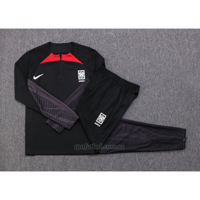 Chandal de Sudadera del Corea del Sur 2022-2023 Negro